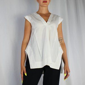 Jill Sander White Origami Blouse
